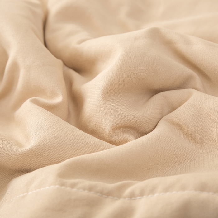 91家纺网 家纺一手货源 找家纺 云玲时尚 2026新款水洗棉100%新疆棉花纯色夏被夏凉被空调被 杏仁咖