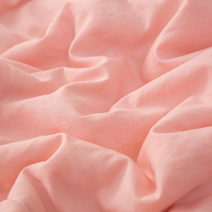 91家纺网 家纺一手货源 找家纺 云玲时尚 2026新款水洗棉100%新疆棉花纯色夏被夏凉被空调被 樱花粉