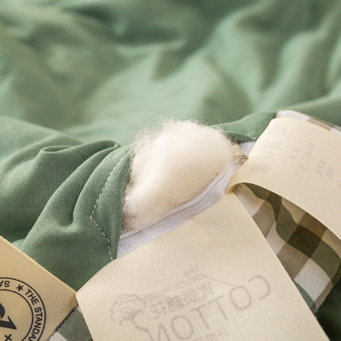 91家纺网 家纺一手货源 找家纺 云玲时尚 2026新款水洗棉100%新疆棉花纯色夏被夏凉被空调被 松墨绿