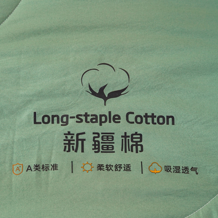 91家纺网 家纺一手货源 找家纺 云玲时尚 2026新款水洗棉100%新疆棉花纯色夏被夏凉被空调被 松墨绿
