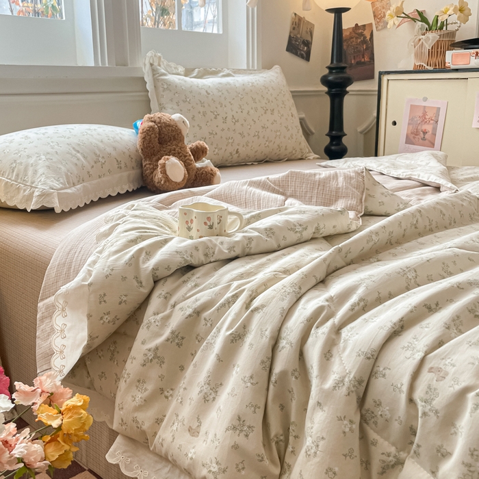 91家纺网 家纺一手货源 找家纺 （总）欧妮家纺 2026新款A类古棉花边夏被空调被子