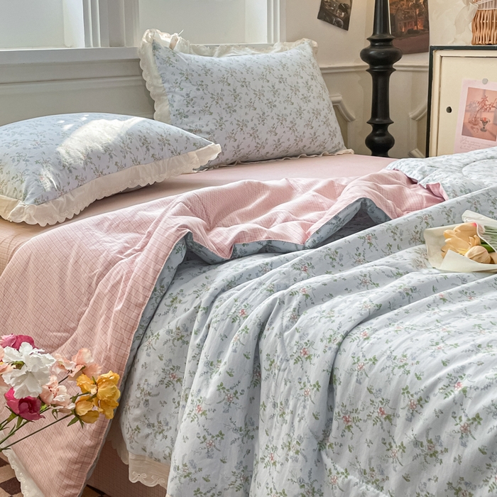 91家纺网 家纺一手货源 找家纺 （总）欧妮家纺 2026新款A类古棉花边夏被空调被子