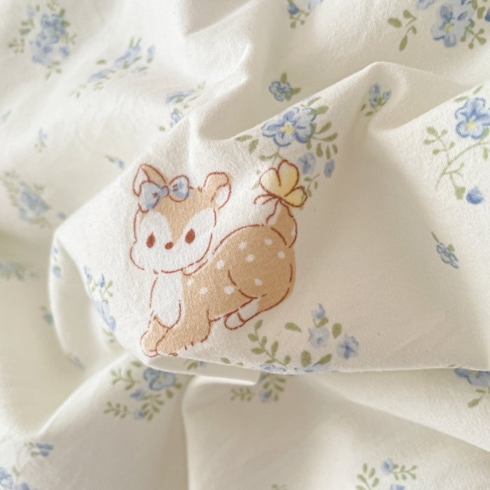 91家纺网 家纺一手货源 找家纺 欧妮家纺 2026新款A类古棉花边夏被空调被子 夏被-鹿踪