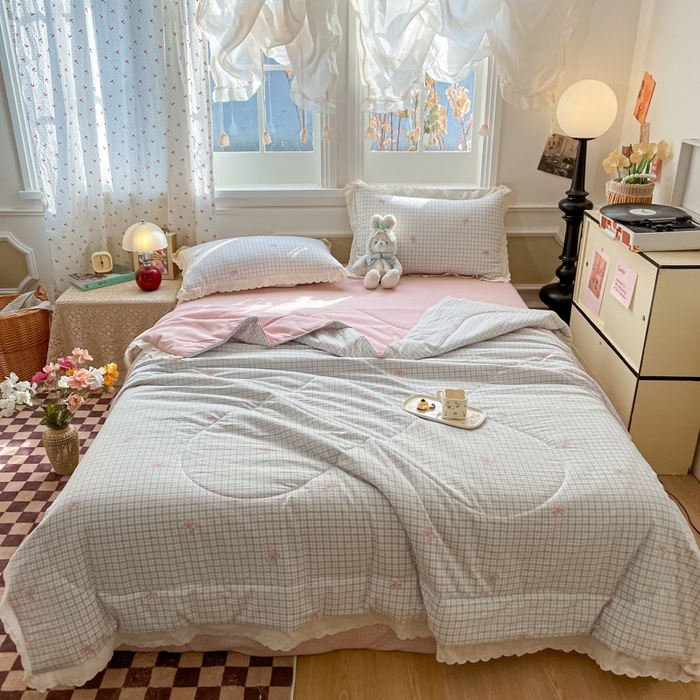 91家纺网 家纺一手货源 找家纺 欧妮家纺 2026新款A类古棉花边夏被空调被子 夏被-结语