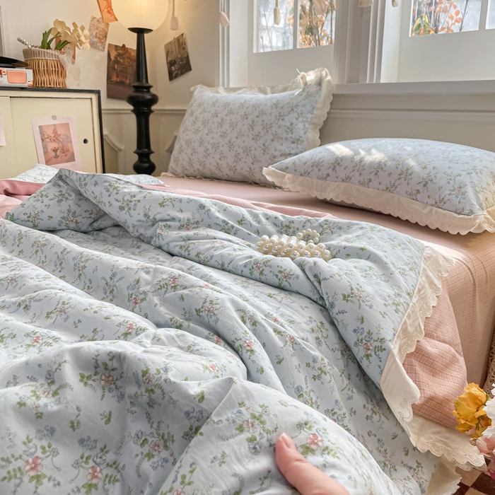 91家纺网 家纺一手货源 找家纺 （总）欧妮家纺 2026新款A类古棉花边夏被空调被子