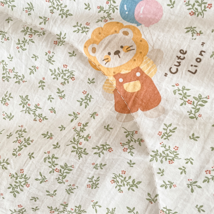 91家纺网 家纺一手货源 找家纺 欧妮家纺 2026新款A类古棉花边夏被空调被子 夏被-狮野花集