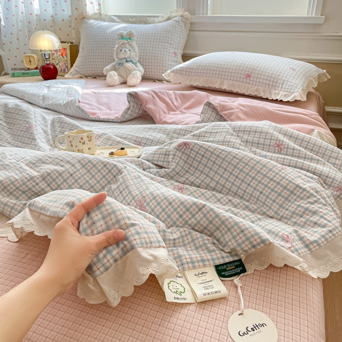 91家纺网 家纺一手货源 找家纺 欧妮家纺 2026新款A类古棉花边夏被空调被子 夏被-结语