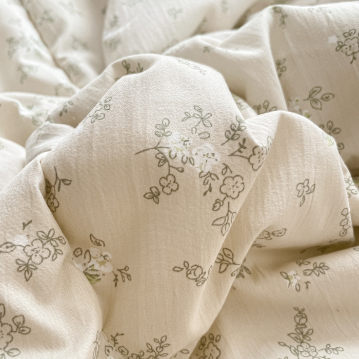 91家纺网 家纺一手货源 找家纺 欧妮家纺 2026新款A类古棉花边夏被空调被子 夏被-兔盯花语