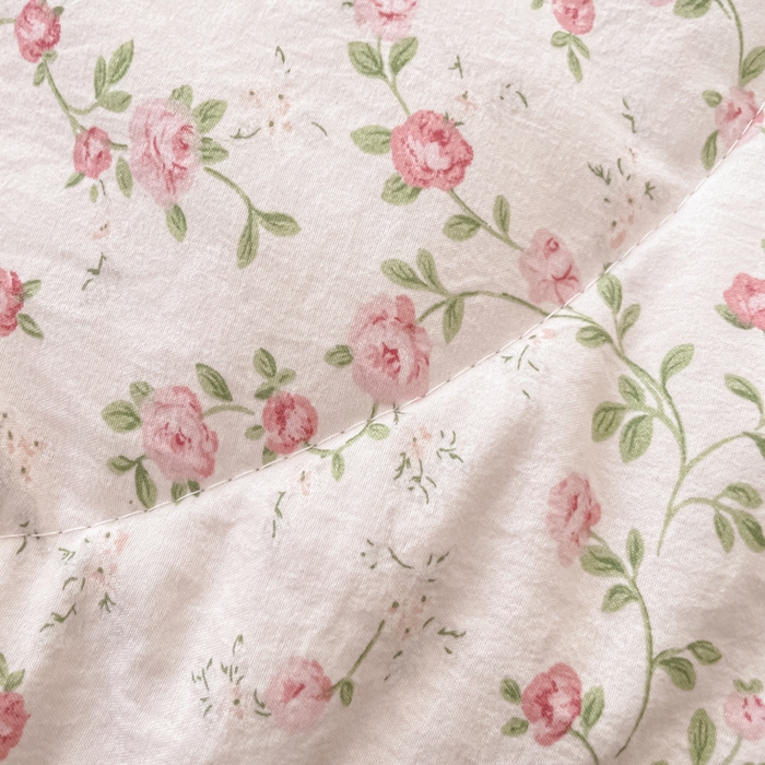 91家纺网 家纺一手货源 找家纺 欧妮家纺 2026新款A类古棉花边夏被空调被子 夏被-粉蔷织