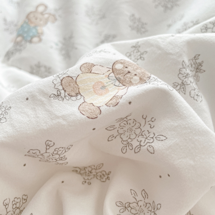 91家纺网 家纺一手货源 找家纺 欧妮家纺 2026新款A类古棉花边夏被空调被子 夏被-兔序