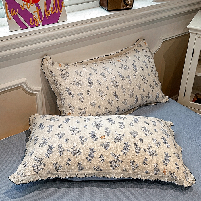 91家纺网 家纺一手货源 找家纺 仟网汇 2026新款法式花边泡芙纱四件套 青禾集