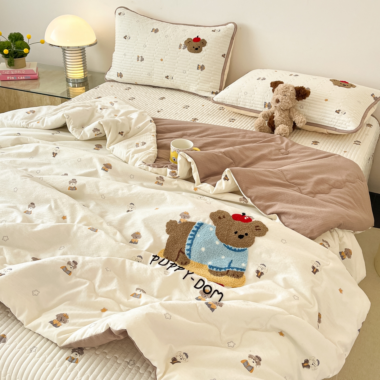 91家纺网 家纺一手货源 找家纺 （总）欧妮家纺 2026新款A类云感毛巾绣夏被四件套-床盖空调被系列