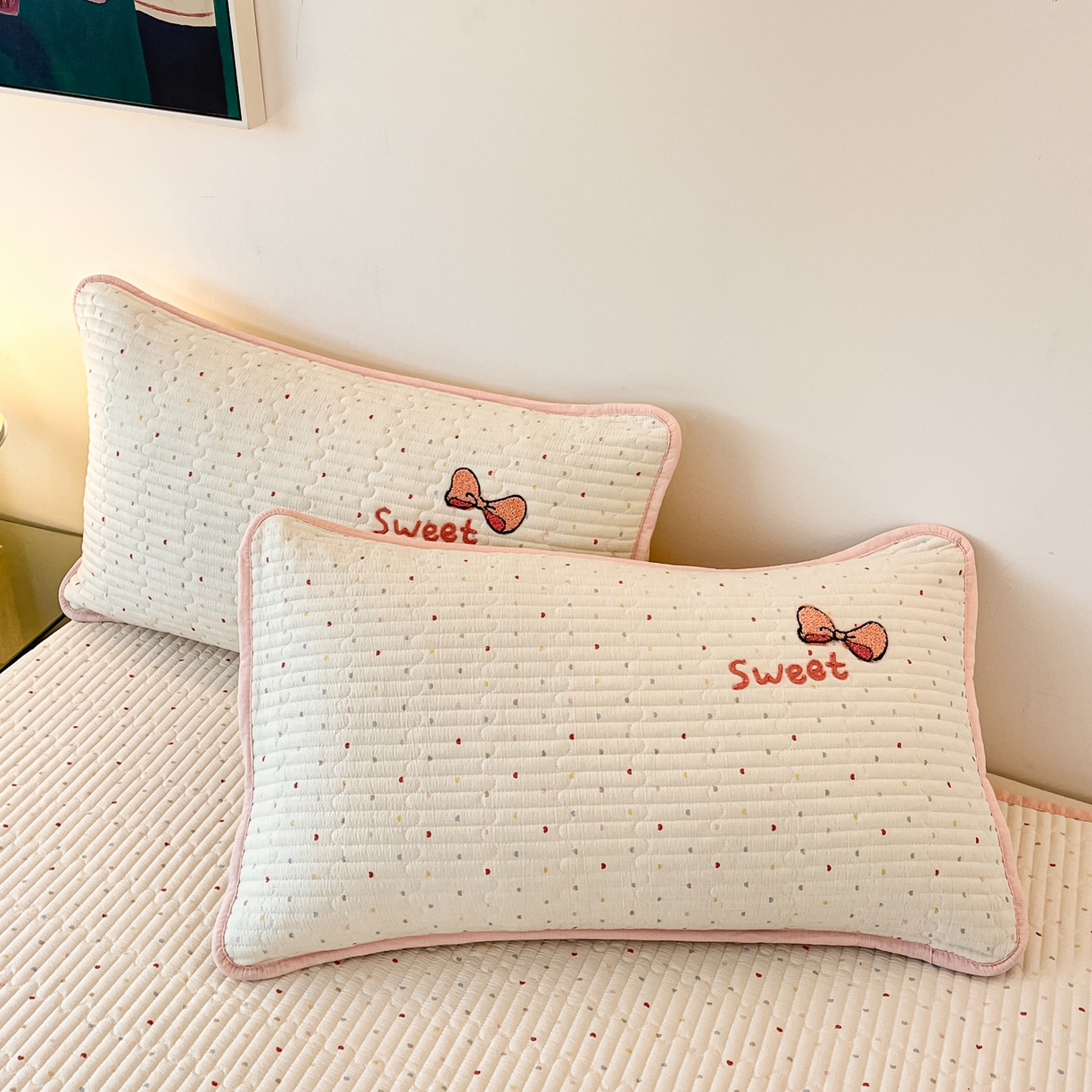 91家纺网 家纺一手货源 找家纺 欧妮家纺 2026新款A类云感毛巾绣夏被四件套-床盖空调被系列 蘑菇屋