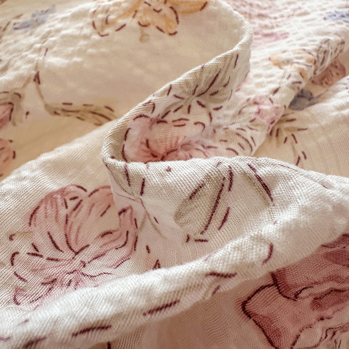 91家纺网 家纺一手货源 找家纺 仟网汇 2026新款法式花边泡芙纱四件套 柔诗意