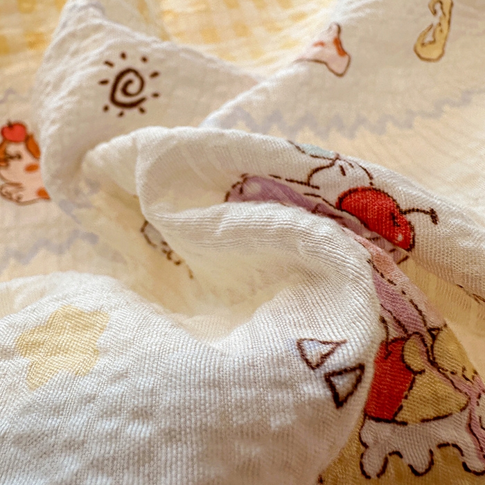 91家纺网 家纺一手货源 找家纺 仟网汇 2026新款法式花边泡芙纱四件套 甜梦星人