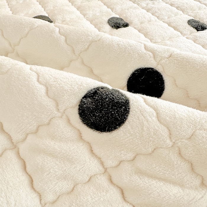 91家纺网 家纺一手货源 找家纺 欧妮家纺 2026新款加厚夹棉牛奶绒枕套 暖绒-米珍珠