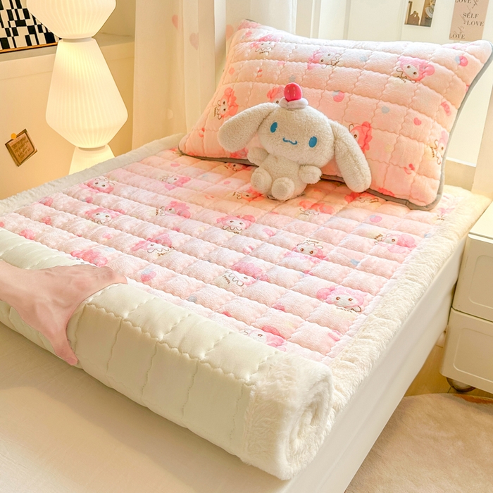 91家纺网 家纺一手货源 找家纺 欧妮家纺 2026新款加厚夹棉牛奶绒枕套 暖绒-小美甜品屋