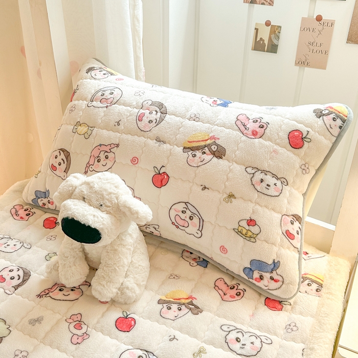 91家纺网 家纺一手货源 找家纺 （总）欧妮家纺 2026新款加厚夹棉牛奶绒枕套