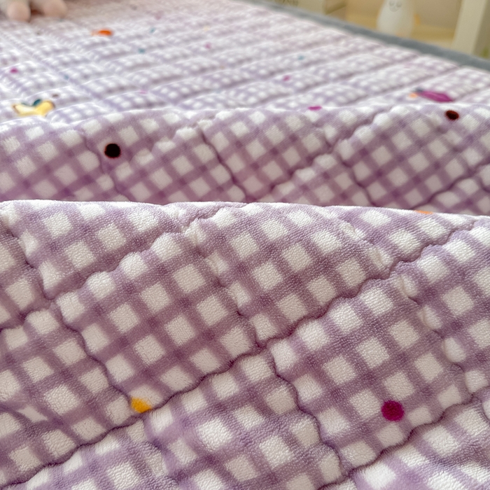 91家纺网 家纺一手货源 找家纺 欧妮家纺 2026新款加厚夹棉牛奶绒枕套 水晶-彩色草莓