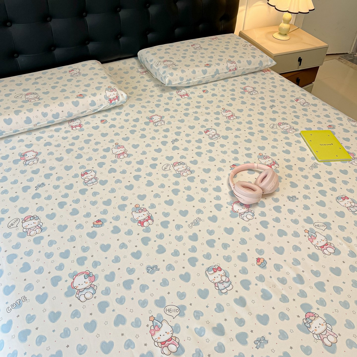 91家纺网 家纺一手货源 找家纺 欧妮家纺 2026新款老粗布床单凉席席子单床单 老粗布-蓝心凯蒂