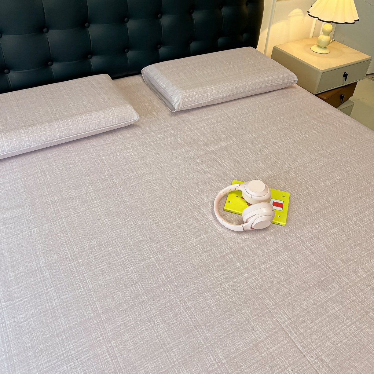 91家纺网 家纺一手货源 找家纺 欧妮家纺 2026新款老粗布床单凉席席子单床单 老粗布-静谧