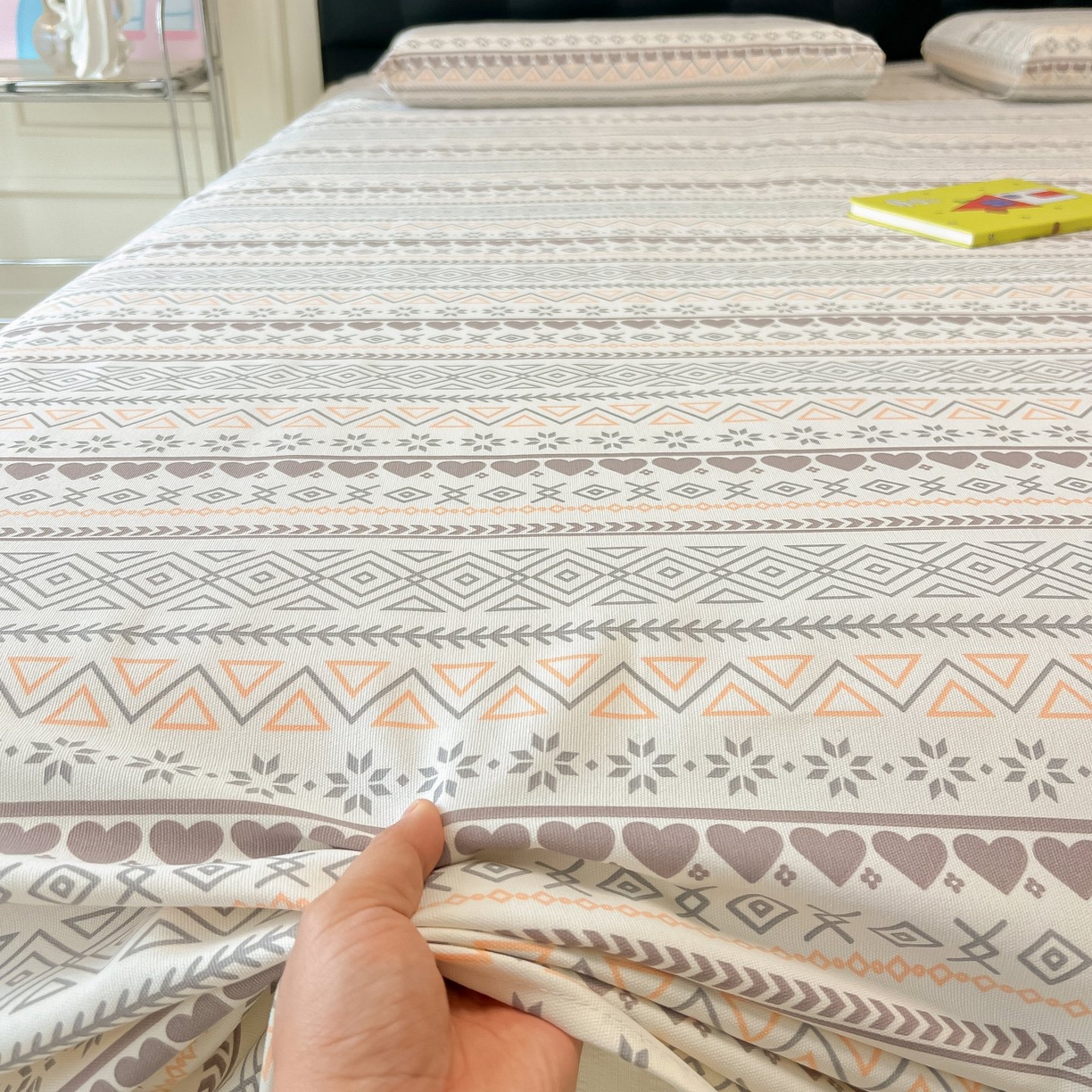 91家纺网 家纺一手货源 找家纺 欧妮家纺 2026新款老粗布床单凉席席子单床单 老粗布-逸趣