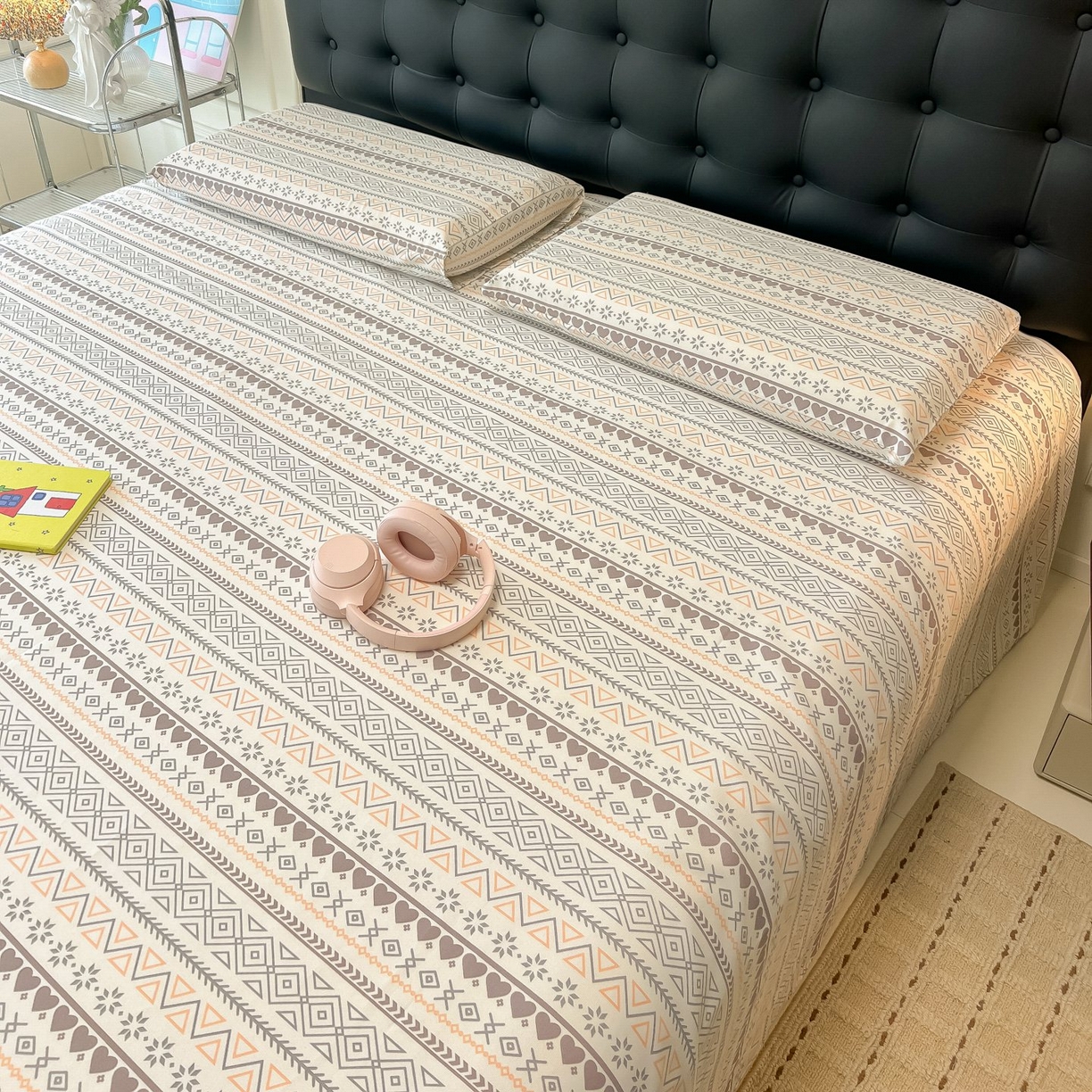 91家纺网 家纺一手货源 找家纺 欧妮家纺 2026新款老粗布床单凉席席子单床单 老粗布-逸趣