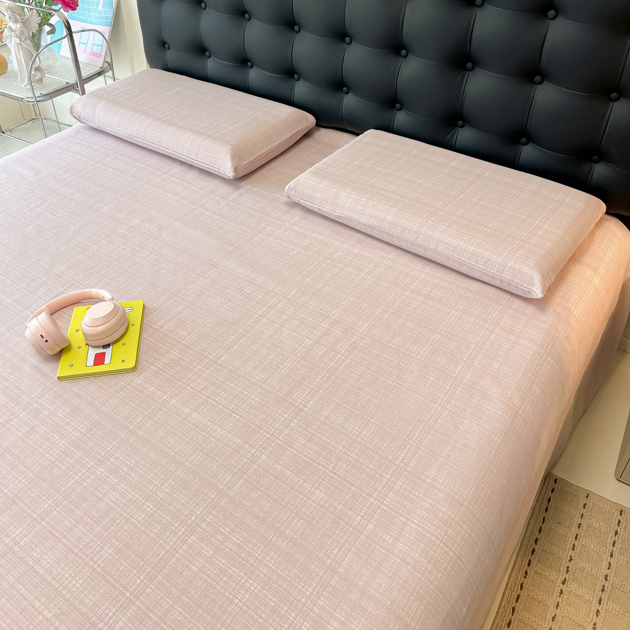 91家纺网 家纺一手货源 找家纺 欧妮家纺 2026新款老粗布床单凉席席子单床单 老粗布-静谧