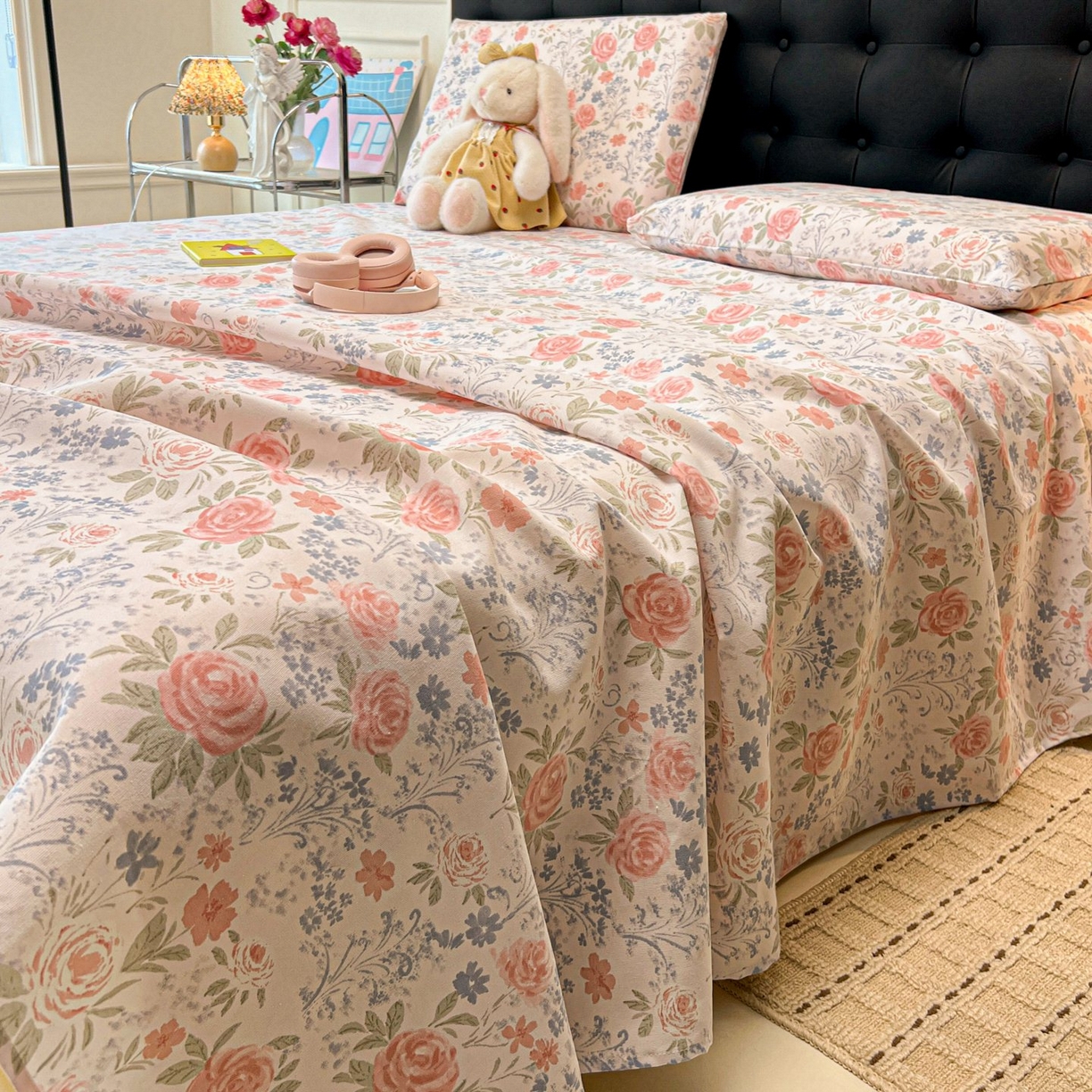 91家纺网 家纺一手货源 找家纺 （总）欧妮家纺 2026新款老粗布床单凉席席子单床单