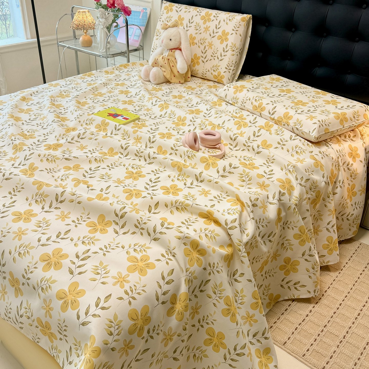 91家纺网 家纺一手货源 找家纺 欧妮家纺 2026新款老粗布床单凉席席子单床单 老粗布-暖阳