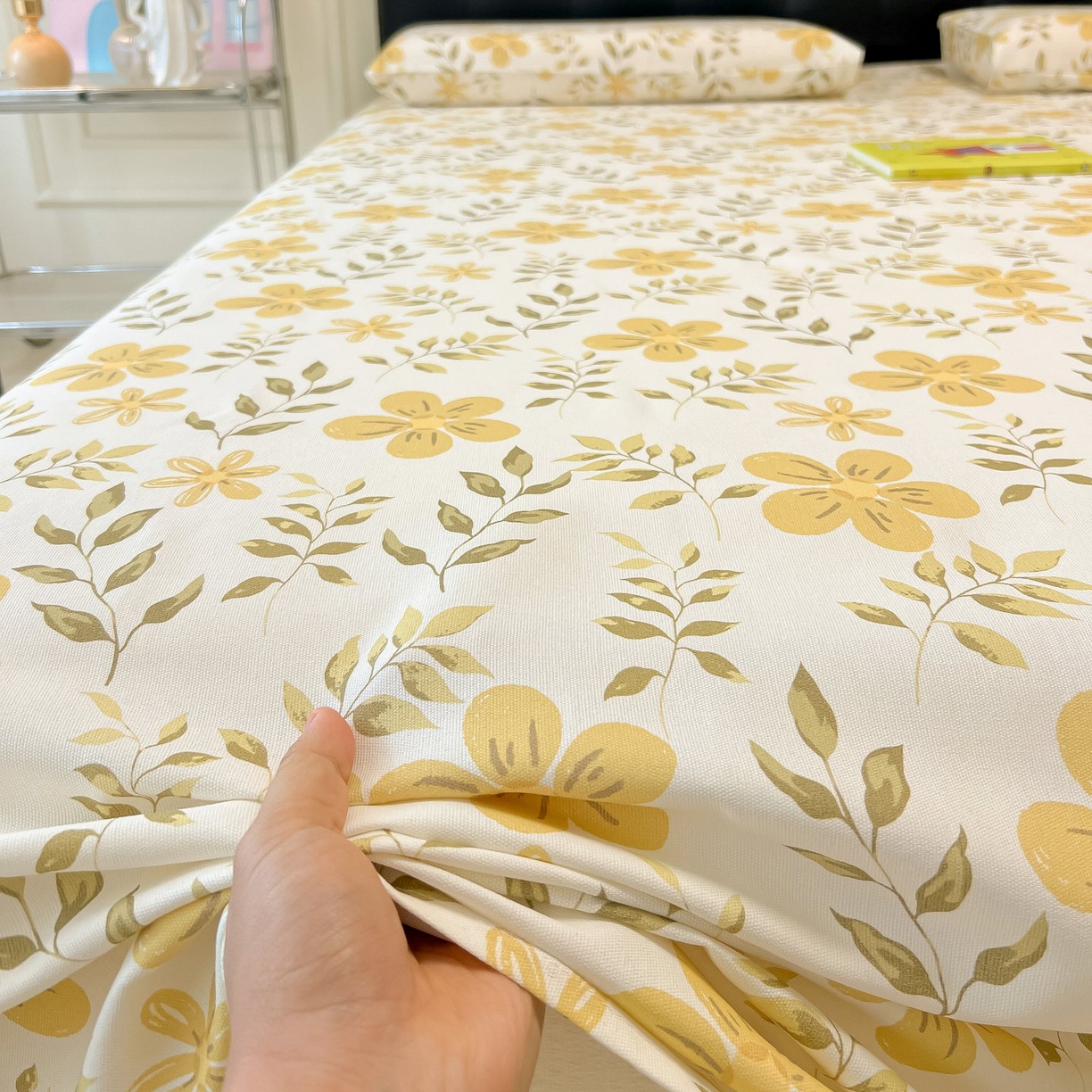 91家纺网 家纺一手货源 找家纺 欧妮家纺 2026新款老粗布床单凉席席子单床单 老粗布-暖阳