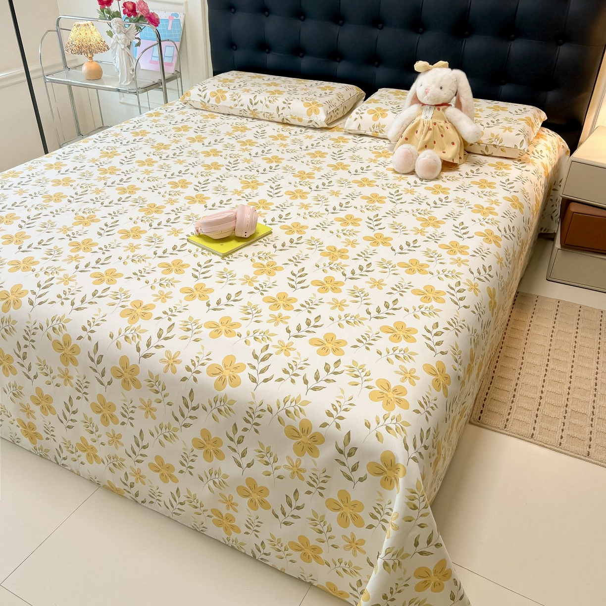 91家纺网 家纺一手货源 找家纺 欧妮家纺 2026新款老粗布床单凉席席子单床单 老粗布-暖阳