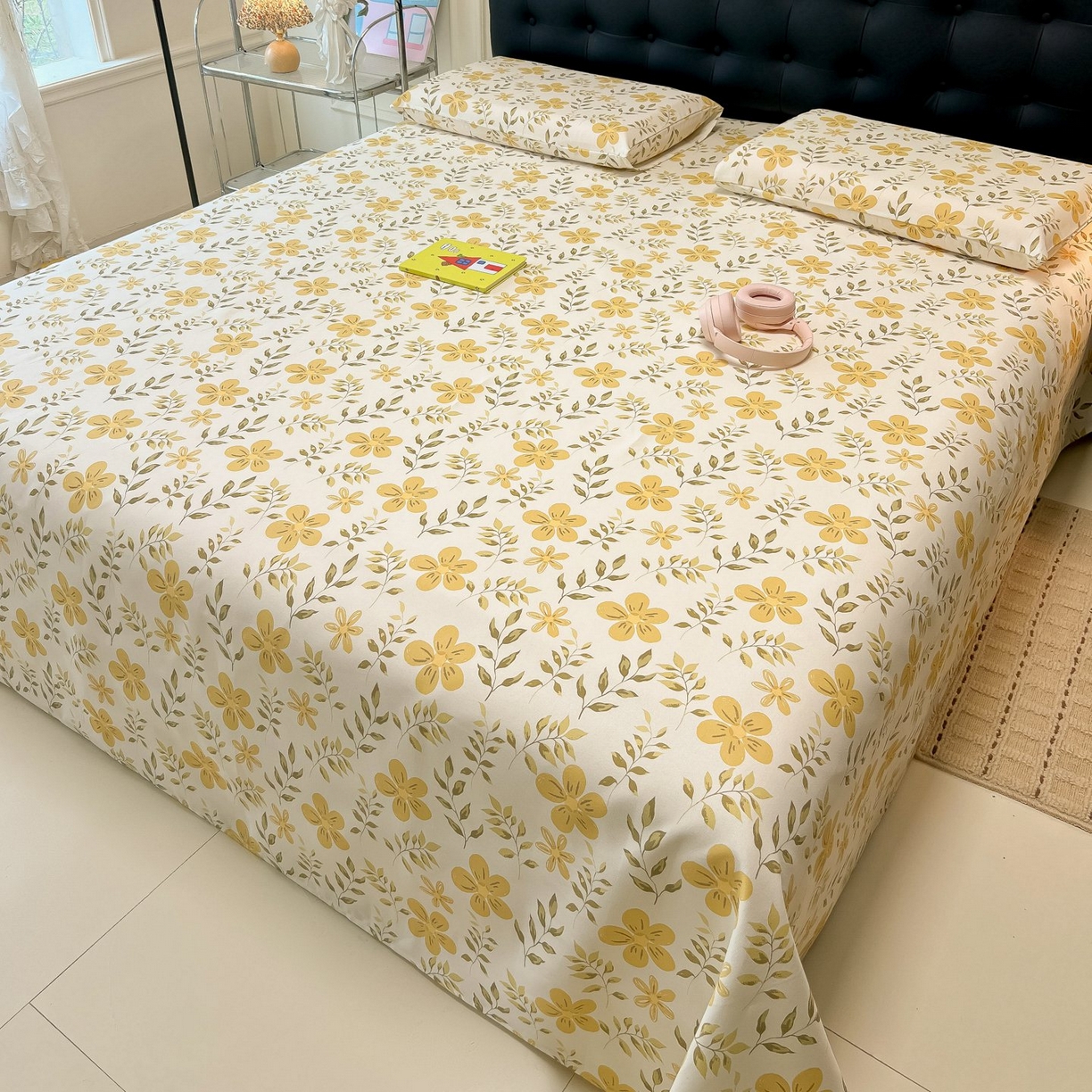 91家纺网 家纺一手货源 找家纺 欧妮家纺 2026新款老粗布床单凉席席子单床单 老粗布-暖阳