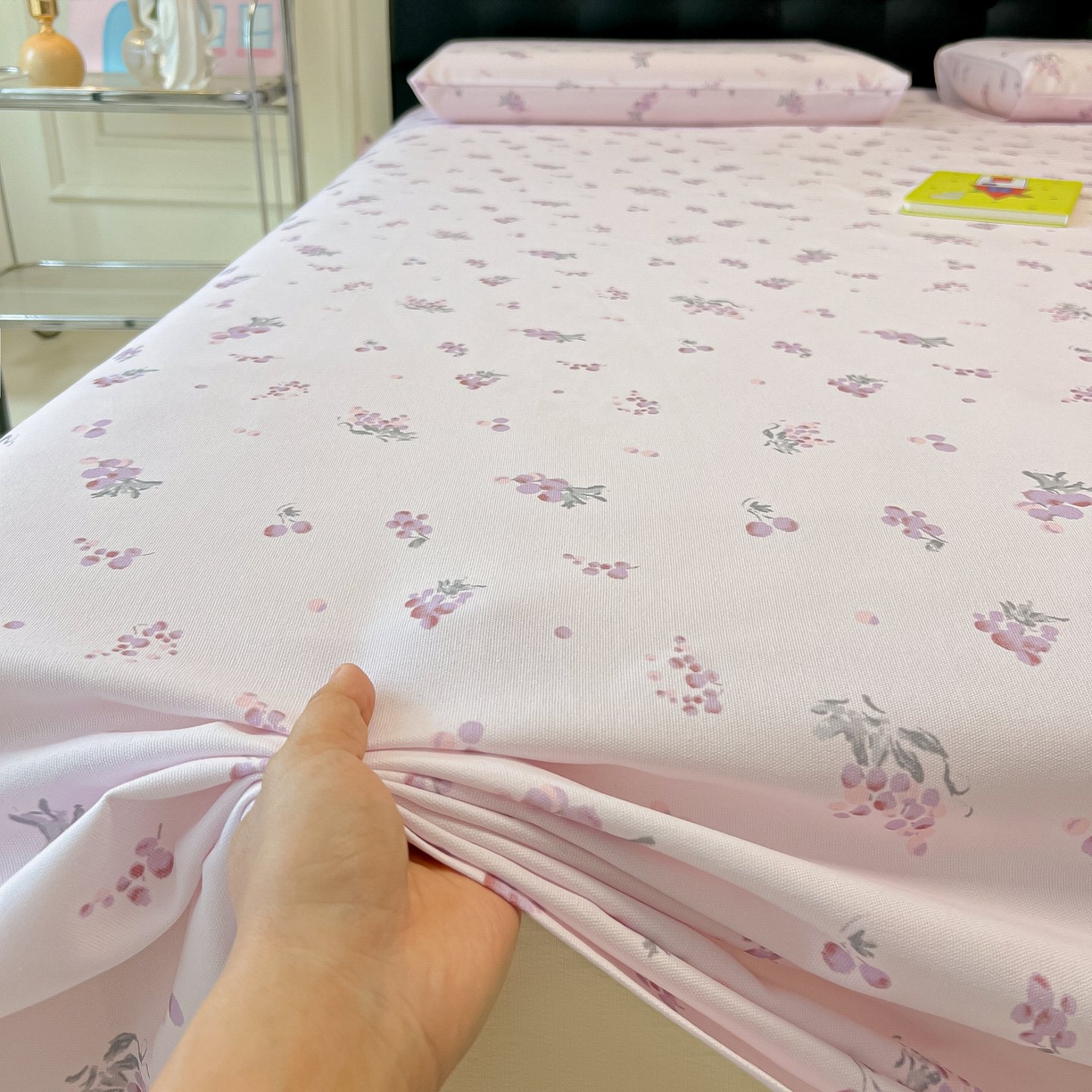 91家纺网 家纺一手货源 找家纺 欧妮家纺 2026新款老粗布床单凉席席子单床单 老粗布-葡萄七分甜