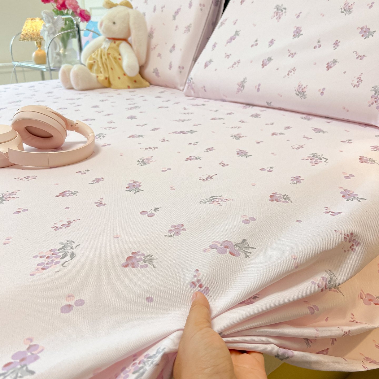 91家纺网 家纺一手货源 找家纺 欧妮家纺 2026新款老粗布床单凉席席子单床单 老粗布-葡萄七分甜