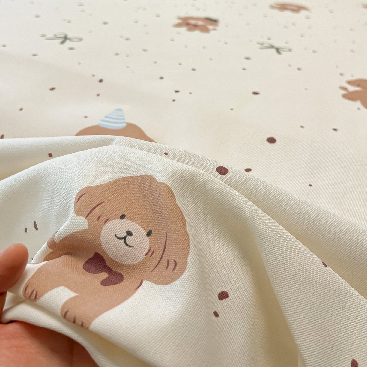 91家纺网 家纺一手货源 找家纺 欧妮家纺 2026新款老粗布床单凉席席子单床单 老粗布-萌趣小汪