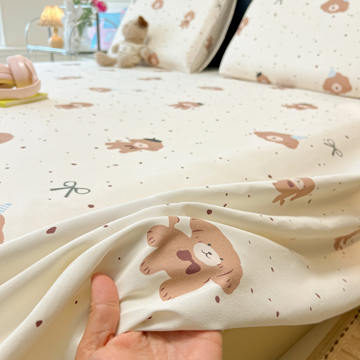 91家纺网 家纺一手货源 找家纺 欧妮家纺 2026新款老粗布床单凉席席子单床单 老粗布-萌趣小汪