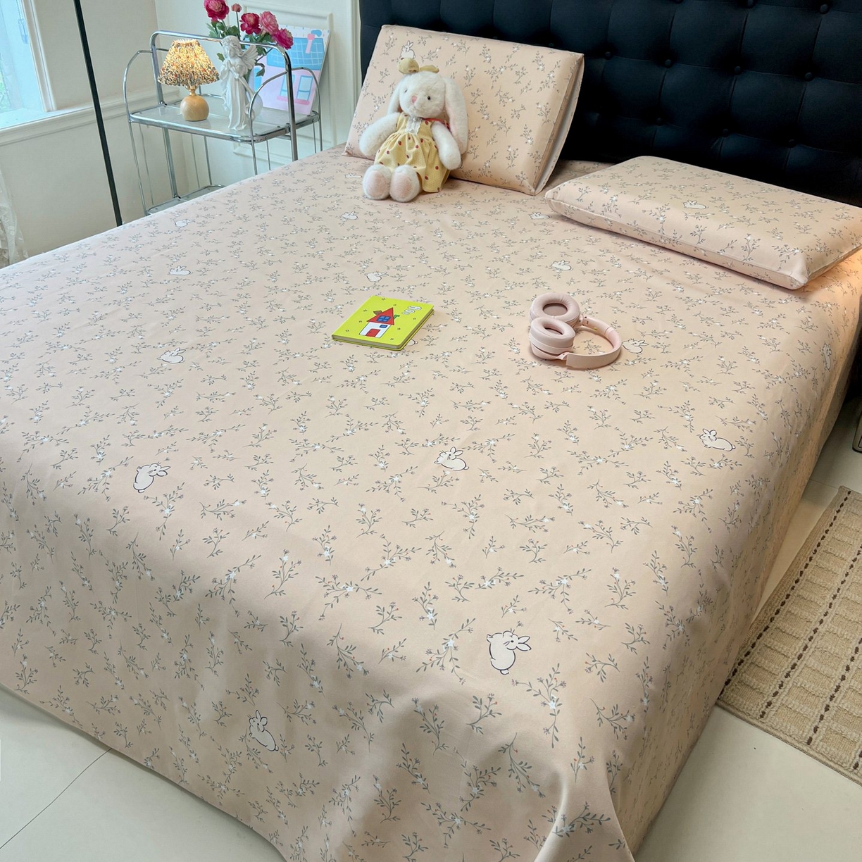 91家纺网 家纺一手货源 找家纺 欧妮家纺 2026新款老粗布床单凉席席子单床单 老粗布-森田野园