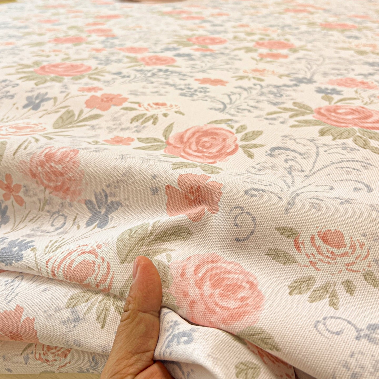 91家纺网 家纺一手货源 找家纺 欧妮家纺 2026新款老粗布床单凉席席子单床单 老粗布-蔷薇甜梦