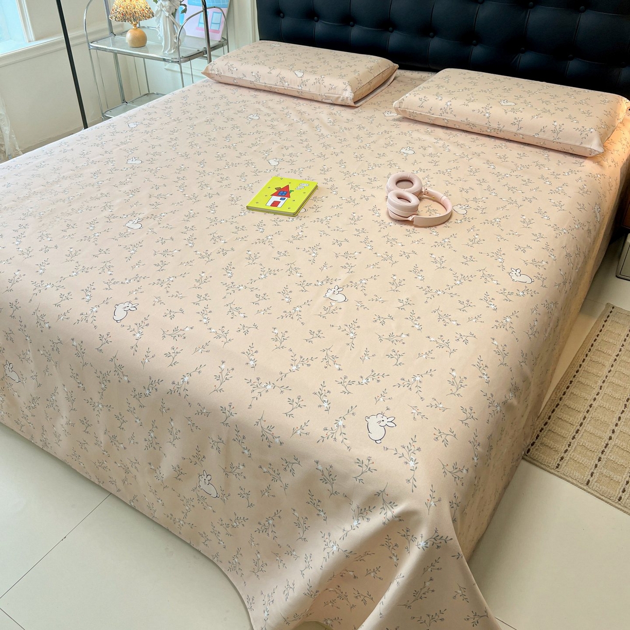 91家纺网 家纺一手货源 找家纺 欧妮家纺 2026新款老粗布床单凉席席子单床单 老粗布-森田野园