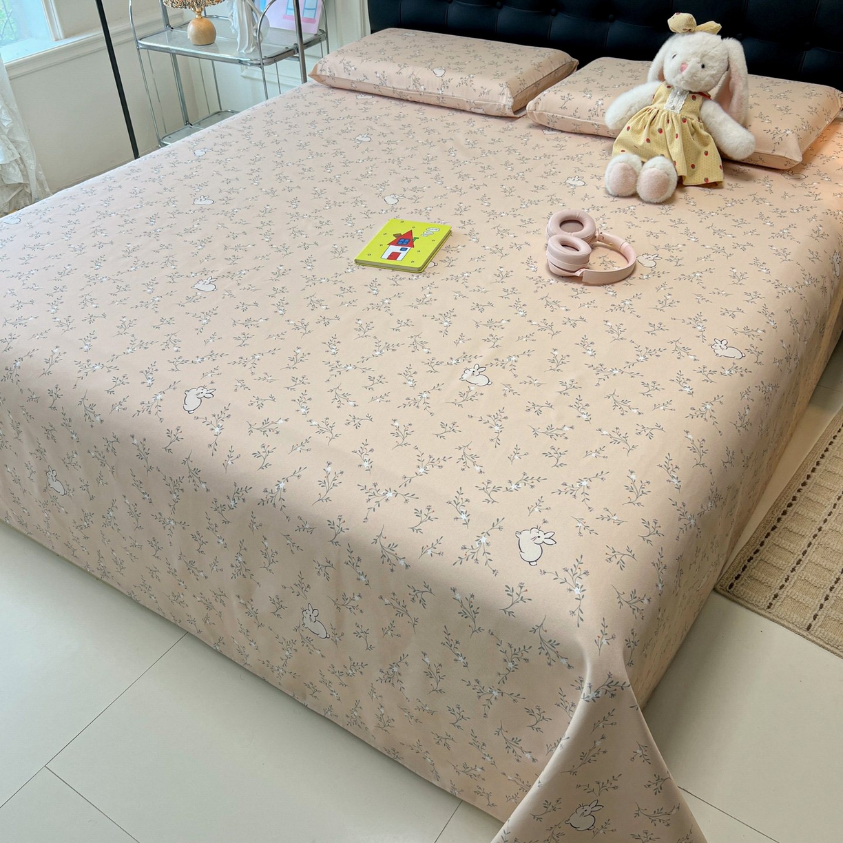 91家纺网 家纺一手货源 找家纺 欧妮家纺 2026新款老粗布床单凉席席子单床单 老粗布-森田野园