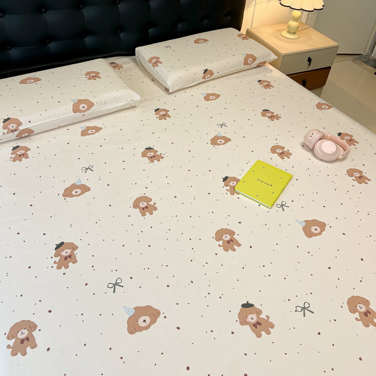 91家纺网 家纺一手货源 找家纺 欧妮家纺 2026新款老粗布床单凉席席子单床单 老粗布-萌趣小汪