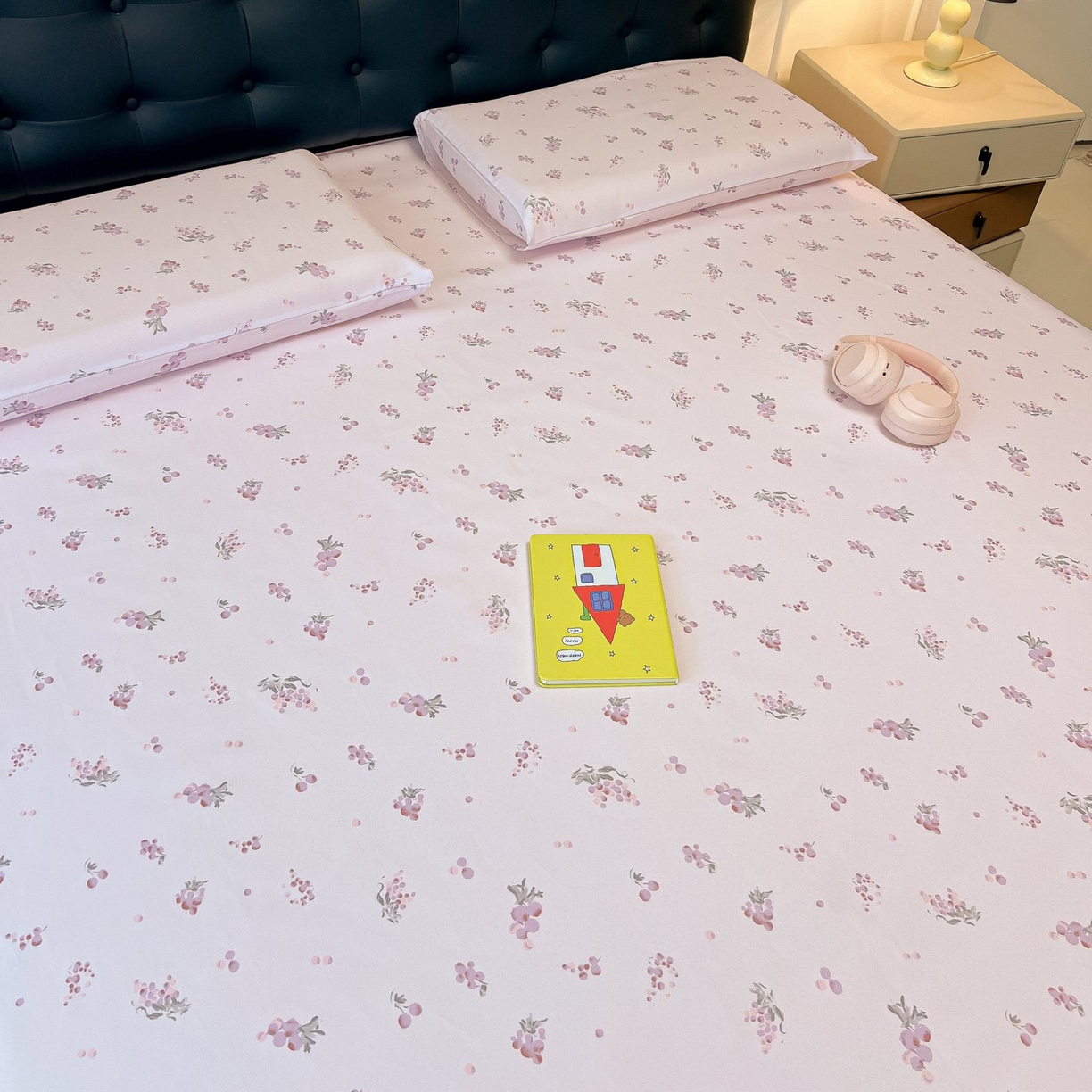 91家纺网 家纺一手货源 找家纺 欧妮家纺 2026新款老粗布床单凉席席子单床单 老粗布-葡萄七分甜