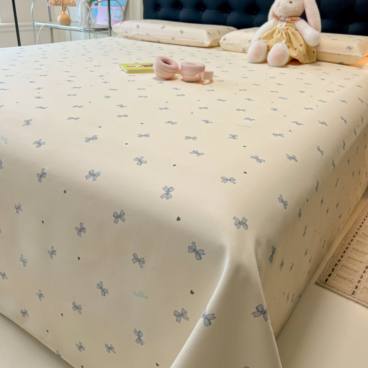 91家纺网 家纺一手货源 找家纺 欧妮家纺 2026新款老粗布床单凉席席子单床单 老粗布-兰相思