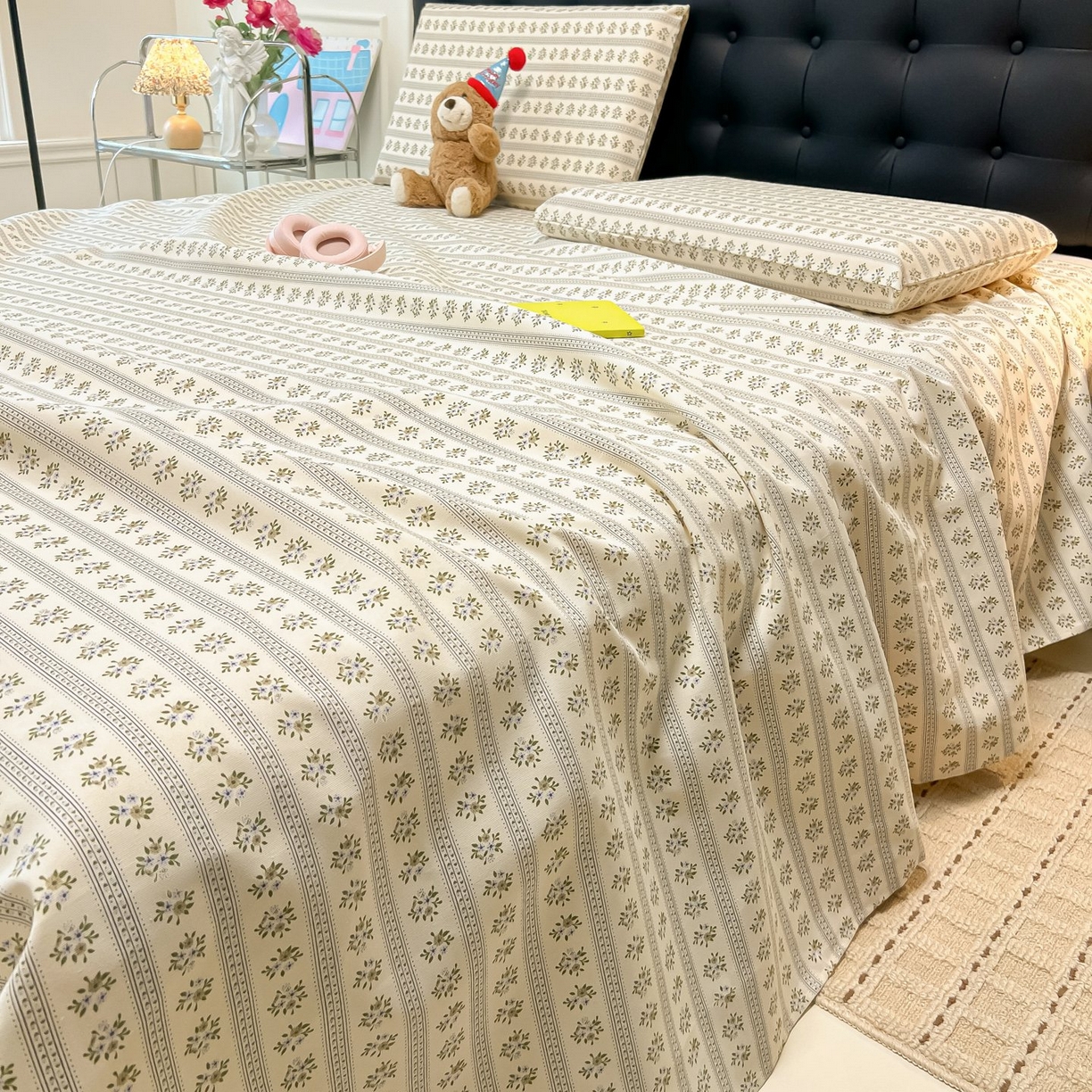 欧妮家纺 2026新款老粗布床单凉席席子单床单 老粗布-素雅