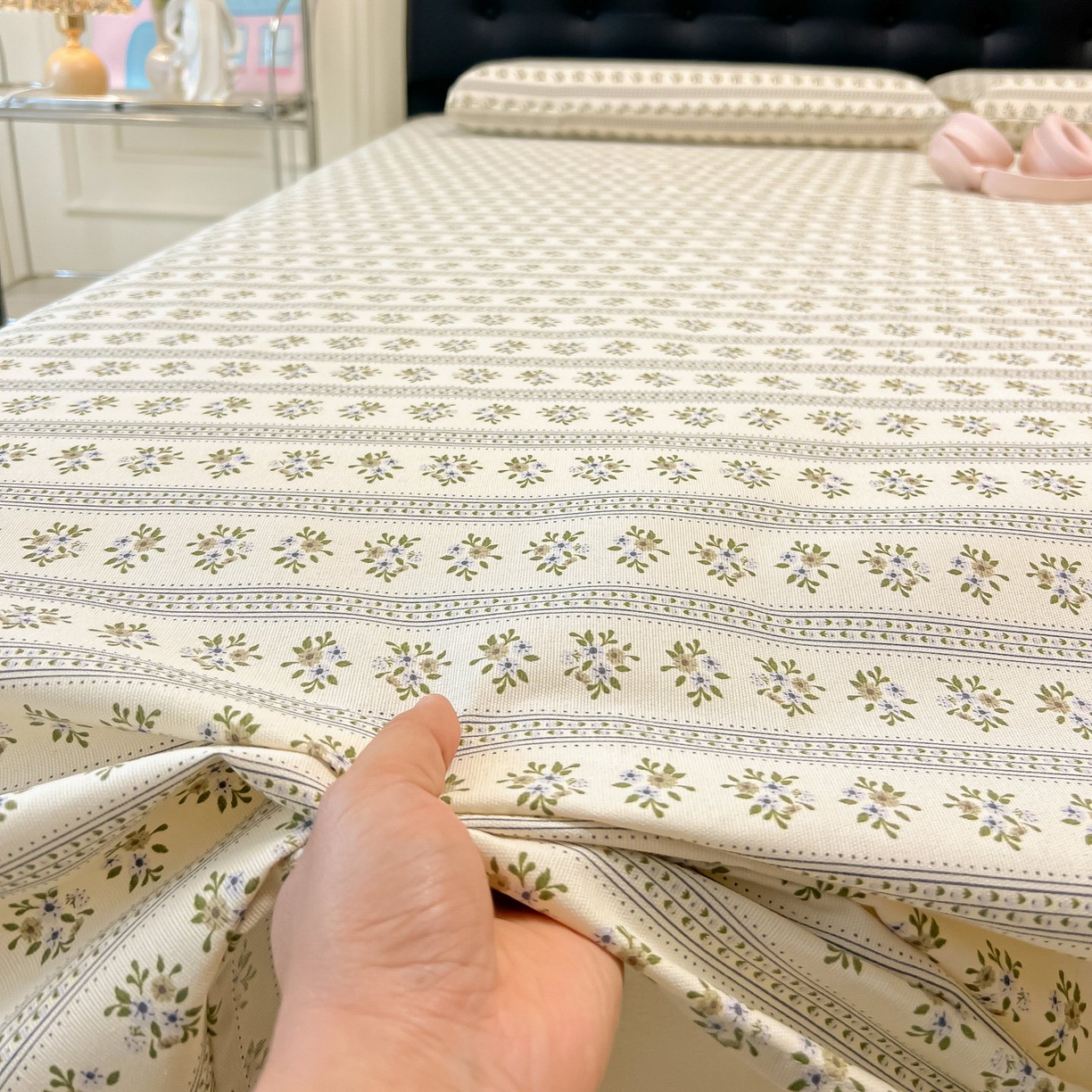 91家纺网 家纺一手货源 找家纺 欧妮家纺 2026新款老粗布床单凉席席子单床单 老粗布-素雅