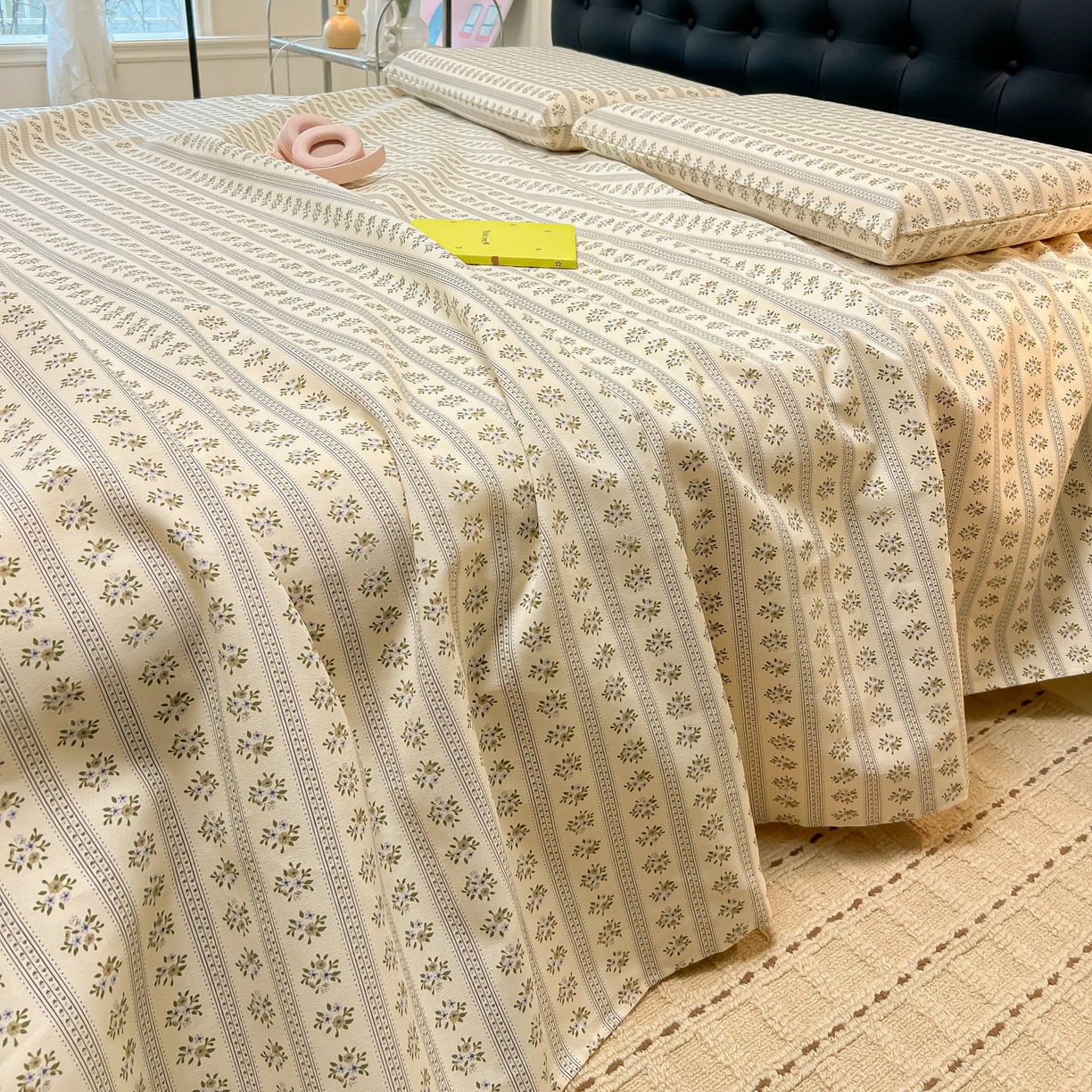 91家纺网 家纺一手货源 找家纺 欧妮家纺 2026新款老粗布床单凉席席子单床单 老粗布-素雅