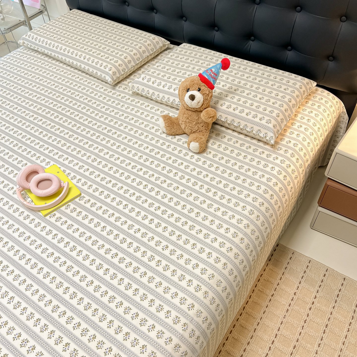 91家纺网 家纺一手货源 找家纺 欧妮家纺 2026新款老粗布床单凉席席子单床单 老粗布-素雅