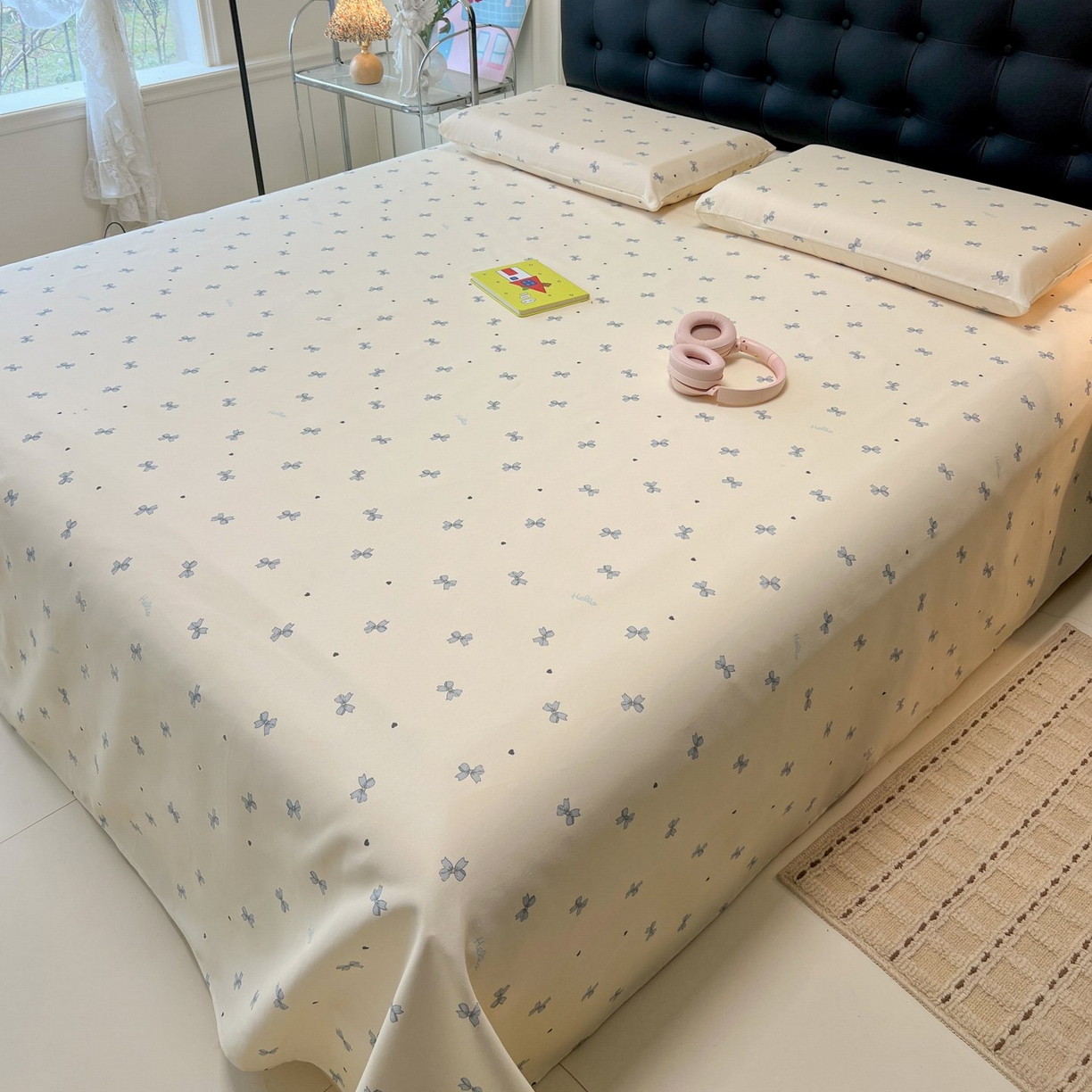 91家纺网 家纺一手货源 找家纺 欧妮家纺 2026新款老粗布床单凉席席子单床单 老粗布-兰相思