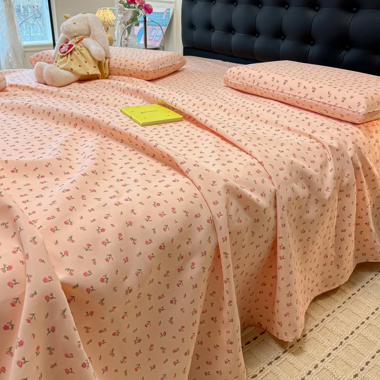 欧妮家纺 2026新款老粗布床单凉席席子单床单 老粗布-花语